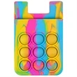 Popper Stress Reliever Silicone Phone Wallet | https://www.bestnamebadges.com