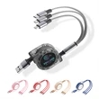3 in 1 Extra Long Retractable USB Fast Charging Data Cable | https://www.bestnamebadges.com