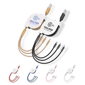 3 in 1 Extra Long Retractable USB Fast Charging Data Cable