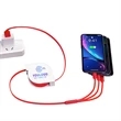 3 in 1 Extra Long Retractable USB Fast Charging Data Cable | https://www.bestnamebadges.com
