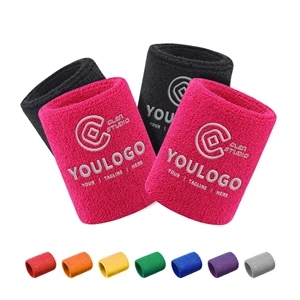 Multicolor Cotton Sports Sweat Absorbing Wristband