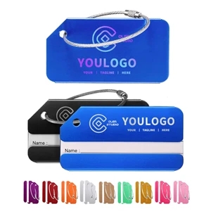 Colorful Aluminum Metal Flight Luggage Tags