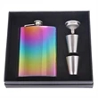 8Oz Stainless Steel Wine Flask | https://www.bestnamebadges.com