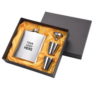 7Oz Stainless Steel Wine Flask | https://www.bestnamebadges.com