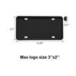 Silicone License Plate Frame Holder | https://www.bestnamebadges.com