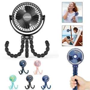 Rechargeable Flexible Tripod Clip On Fan