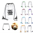 PVC Drawstring Backpack | https://www.bestnamebadges.com