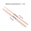 Maple Drum Sticks | https://www.bestnamebadges.com