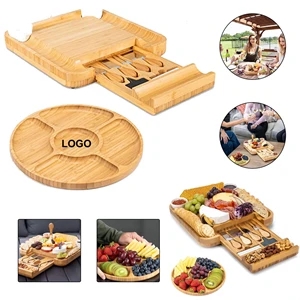 Bamboo Cheese Board and Knife Set