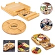 Bamboo Cheese Board and Knife Set | https://www.bestnamebadges.com