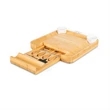 Bamboo Cheese Board and Knife Set | https://www.bestnamebadges.com