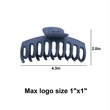 Large Hair Claw Clip | https://www.bestnamebadges.com