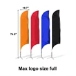 Advertising Feather Banner Flag | https://www.bestnamebadges.com