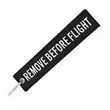 Remove  Before Flight Embroidery Key Tag | https://www.bestnamebadges.com