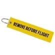Remove  Before Flight Embroidery Key Tag | https://www.bestnamebadges.com