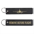Remove  Before Flight Embroidery Key Tag | https://www.bestnamebadges.com