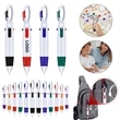 Four-color Pen with Carabiner Clip | https://www.bestnamebadges.com