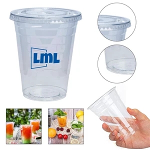 12oz Disposable Plastic Cup With Lid