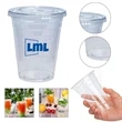 12oz Disposable Plastic Cup With Lid | https://www.bestnamebadges.com