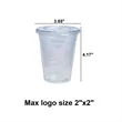 12oz Disposable Plastic Cup With Lid | https://www.bestnamebadges.com