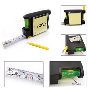 Multi-functional Tape Measure with Sticky Note and Pen