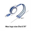 3-in-1 Retractable USB Charging Cable | https://www.bestnamebadges.com