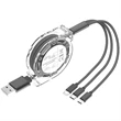 3-in-1 Retractable USB Charging Cable | https://www.bestnamebadges.com