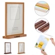Acrylic T Shape Table Top Display Stand | https://www.bestnamebadges.com