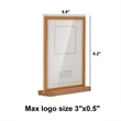 Acrylic T Shape Table Top Display Stand | https://www.bestnamebadges.com