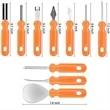 4Pcs Professional Pumpkin Carving Tool Kit With Handbag | https://www.bestnamebadges.com