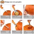 4Pcs Professional Pumpkin Carving Tool Kit With Handbag | https://www.bestnamebadges.com