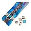 1/2Sublimated  Aluminum Lock Reusable Ribbon Event Wristband | https://www.bestnamebadges.com