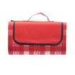 Roll Up Picnic Blanket w/ Custom Logo Checkered Design | https://www.bestnamebadges.com