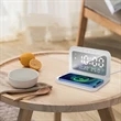 3 In 1 Wireless Charging Station With Digital Alarm Clock | https://www.bestnamebadges.com