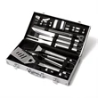 Bbq Stainless Steel Grilling 25 Pcs Set With Case | https://www.bestnamebadges.com