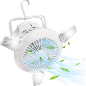 Solar Fan With Hanging Hook