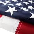 American Flag With Embroidered Stars | https://www.bestnamebadges.com