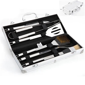 Bbq Stainless Steel Grilling 6 Pcs Set | https://www.bestnamebadges.com