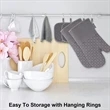 6Pcs Oven Mitts And Pot Holders With Non-Slip Silicone | https://www.bestnamebadges.com