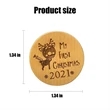 Custom Wooden Nickel | https://www.bestnamebadges.com