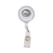 Transparent Badge Reel Holder w/ Match Color String & Strap | https://www.bestnamebadges.com