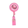Transparent Badge Reel Holder w/ Match Color String & Strap | https://www.bestnamebadges.com