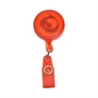 Transparent Badge Reel Holder w/ Match Color String & Strap | https://www.bestnamebadges.com