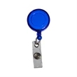 Round Badge Reel Holder Transparent w/ Paper | https://www.bestnamebadges.com
