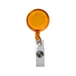 Round Badge Reel Holder Transparent w/ Paper | https://www.bestnamebadges.com