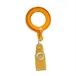 Transparent Round Badge Reel Holder w/ Match Color Strap | https://www.bestnamebadges.com