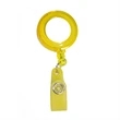 Transparent Round Badge Reel Holder w/ Match Color Strap | https://www.bestnamebadges.com