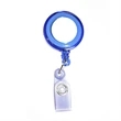Transparent Round Badge Reel Holder w/ Match Color Strap | https://www.bestnamebadges.com