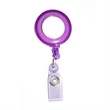 Transparent Round Badge Reel Holder w/ Match Color Strap | https://www.bestnamebadges.com