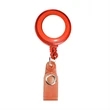 Transparent Round Badge Reel Holder w/ Match Color Strap | https://www.bestnamebadges.com